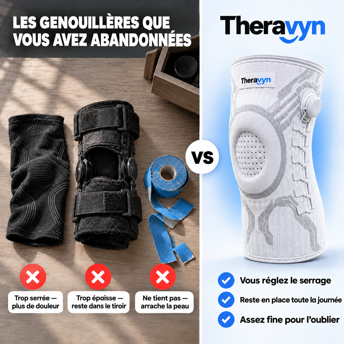 Les genouillères que vous avez abandonnées