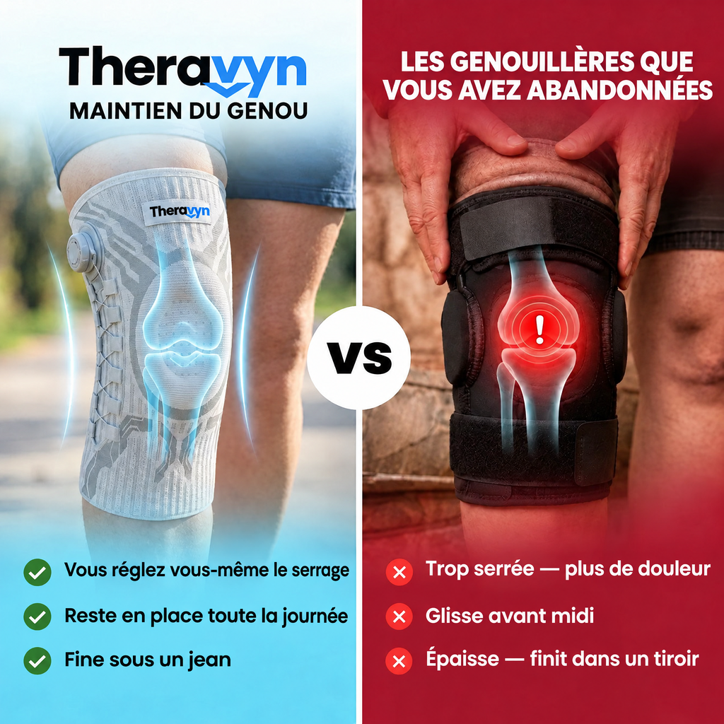 Theravyn face aux genouillères classiques