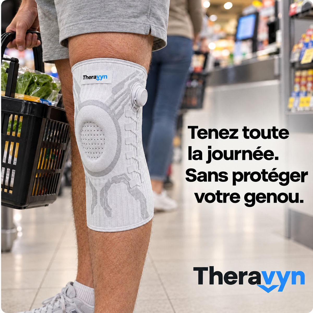 Tenez toute la journée sans protéger votre genou