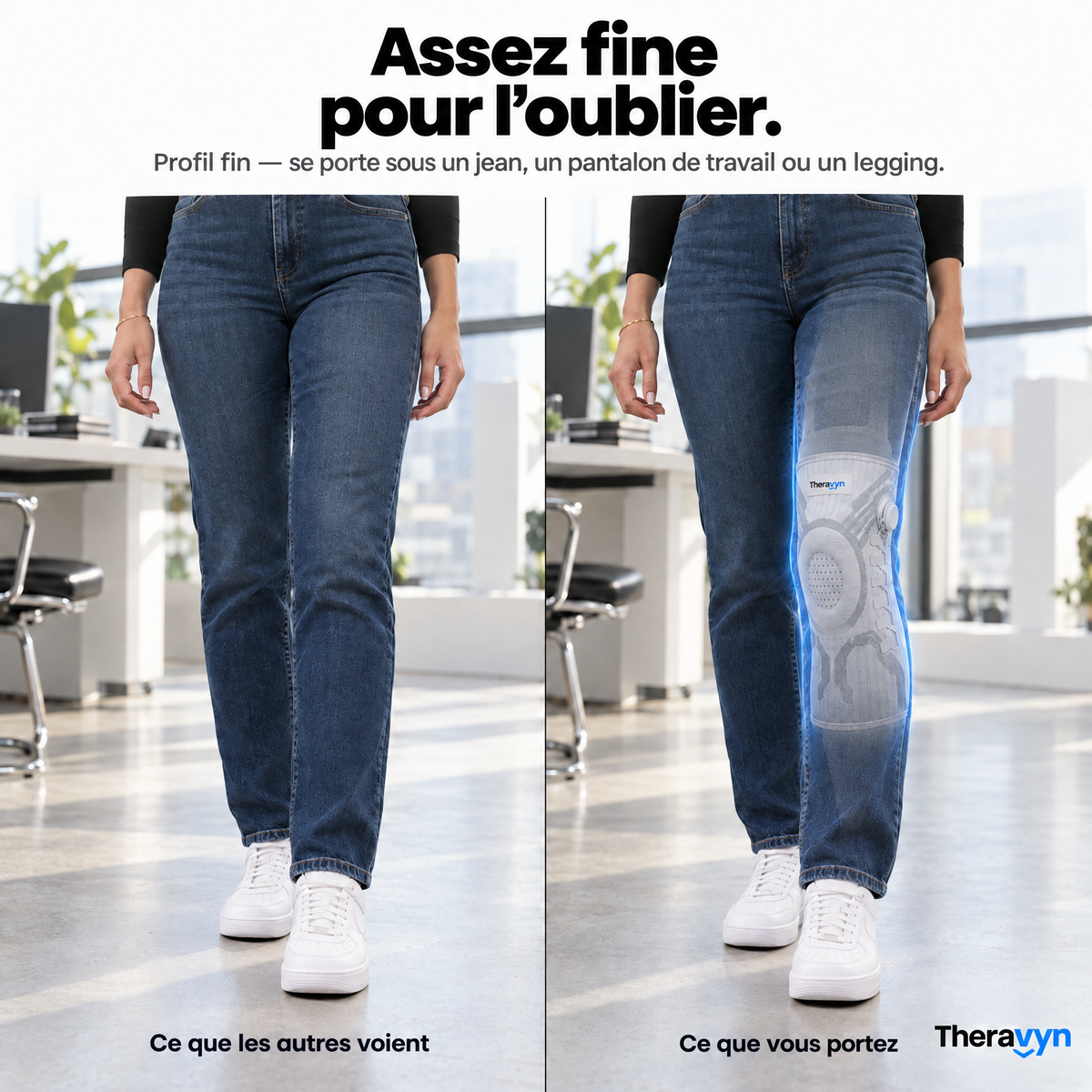 Assez fine pour l'oublier sous un jean