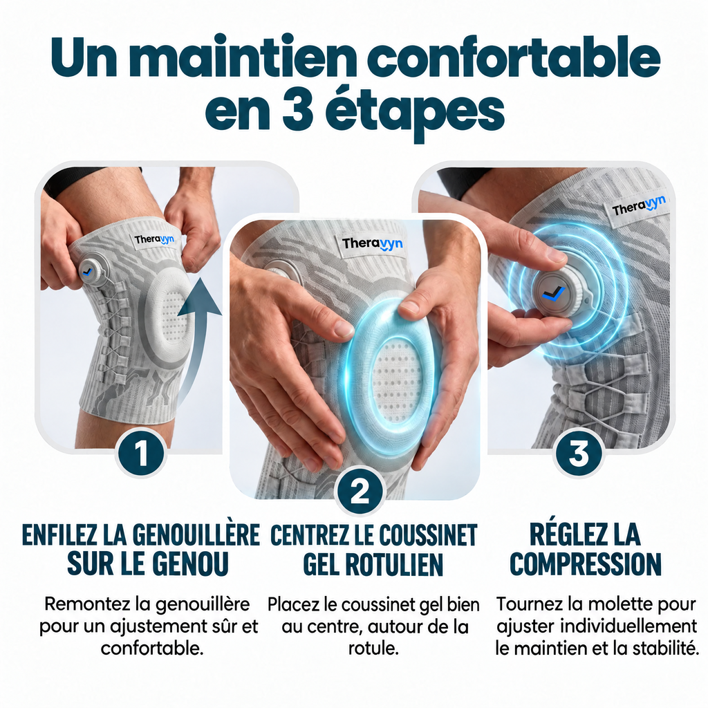 Un maintien confortable en 3 étapes